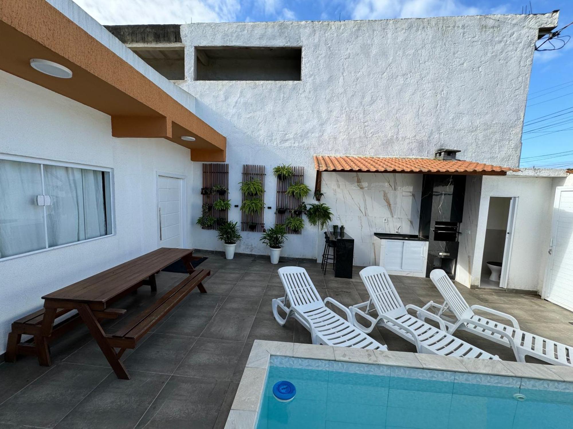 Vila Casa Compacta Com Piscina Guarujá Exteriér fotografie