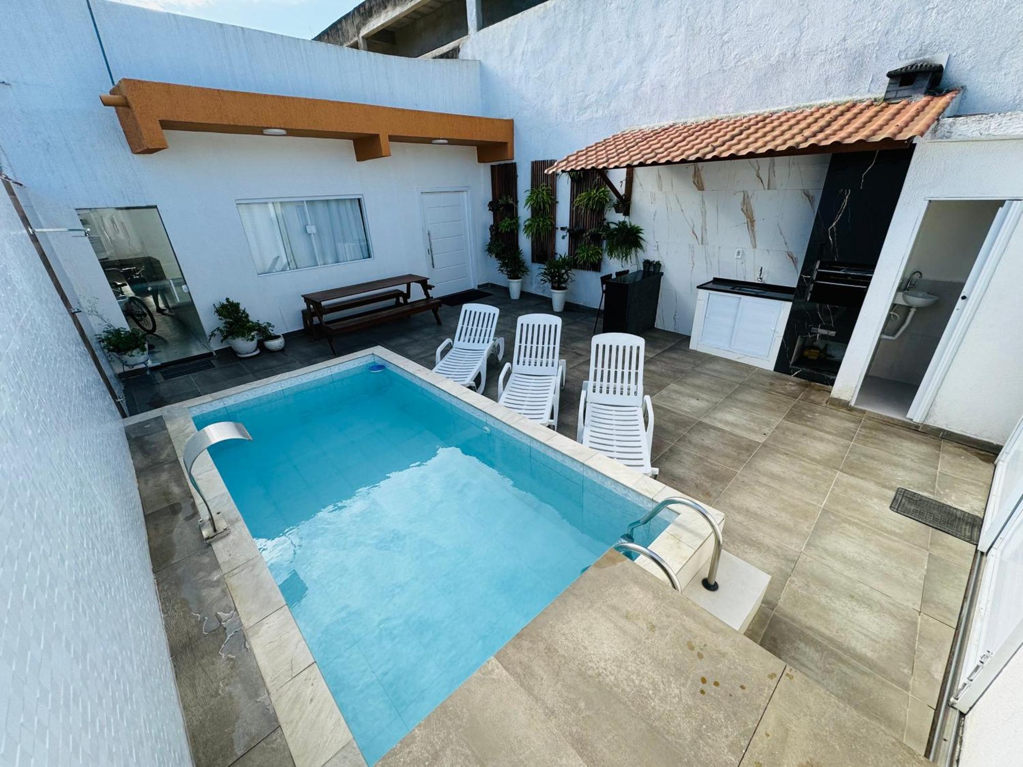 Vila Casa Compacta Com Piscina Guarujá Exteriér fotografie